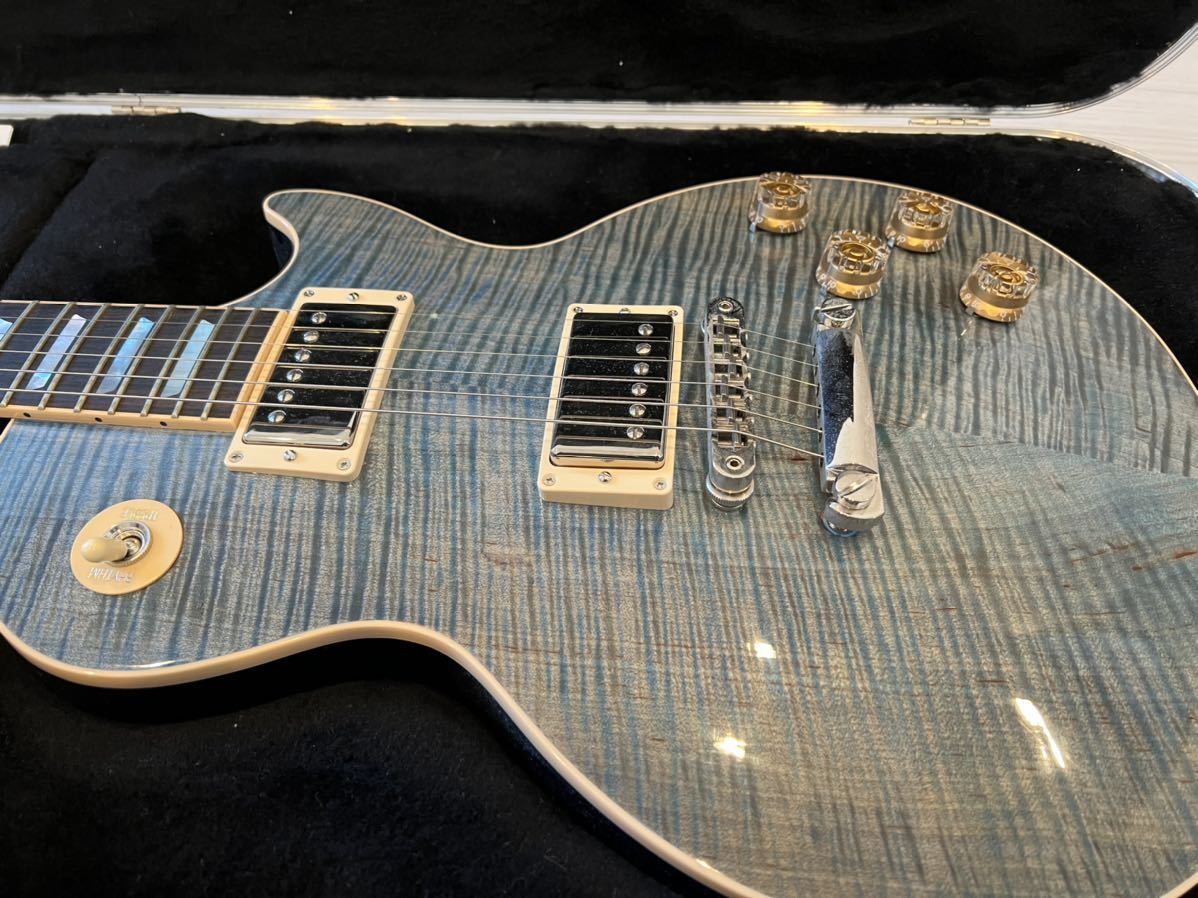 Gibson ギブソン Usa Les Paul レスポール Traditional 15 ブルー デニム 100周年シェルケース付 レスポール 売買されたオークション情報 Yahooの商品情報をアーカイブ公開 オークファン Aucfan Com