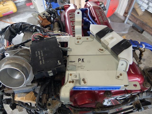 S15 シルビア オーテックVer SR20DE/NA 実働エンジン ハーネス/補機類  