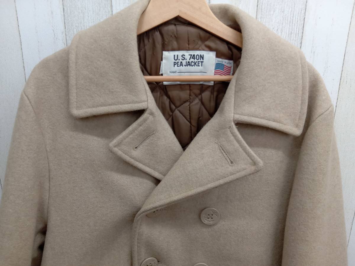 Schott Peacoat | Schott 740N 740N In Navy | Stuarts London U.S