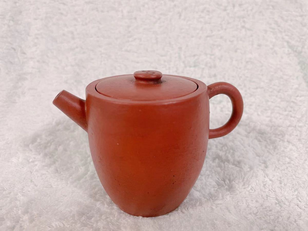 唐物 中国宜興 紫砂 朱泥 煎茶道具 茶說壺途-宜興紫砂 清末宜興朱泥-梨 