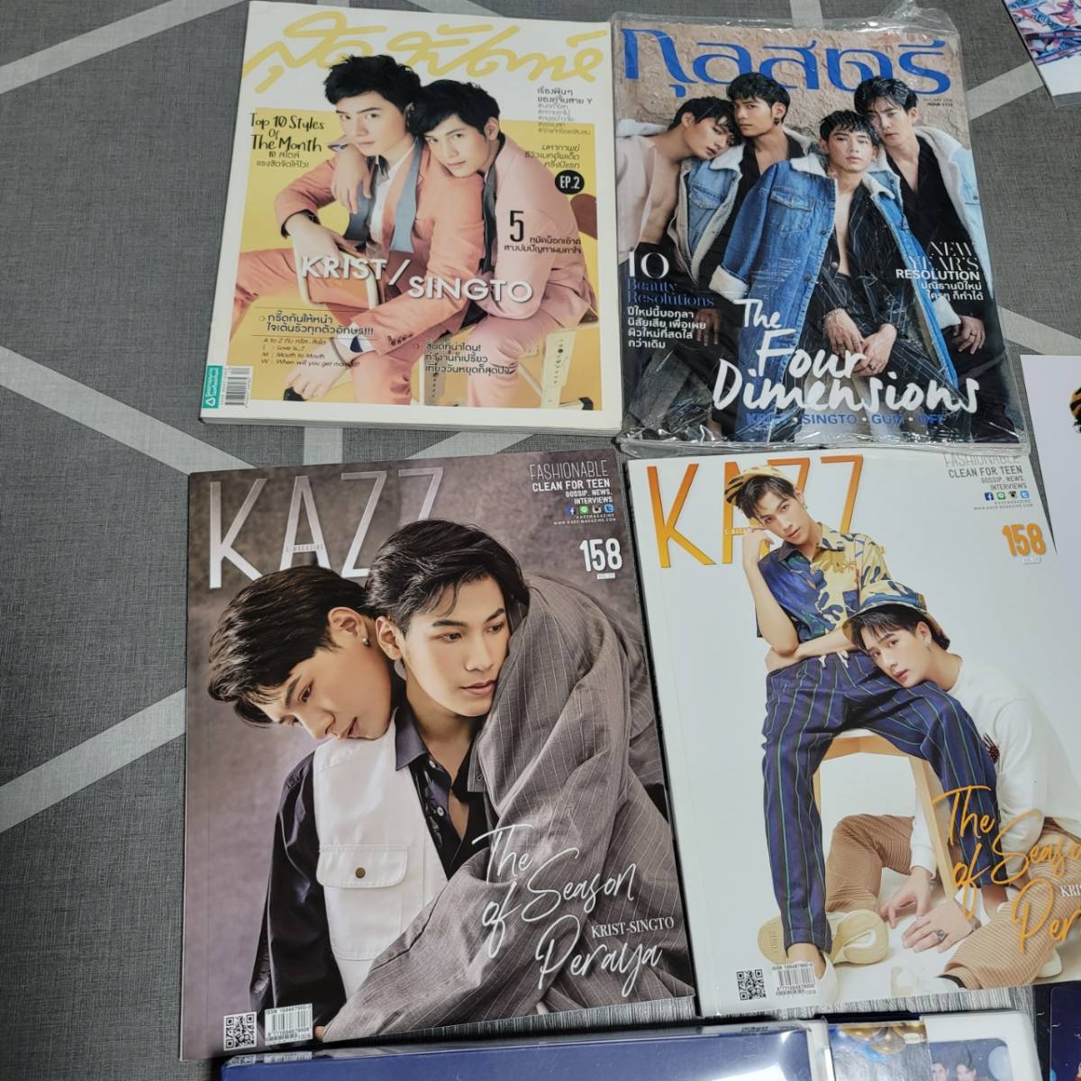 レア） 2017年 KristSingto 縁誌、 Krist直筆サインポラロイド  