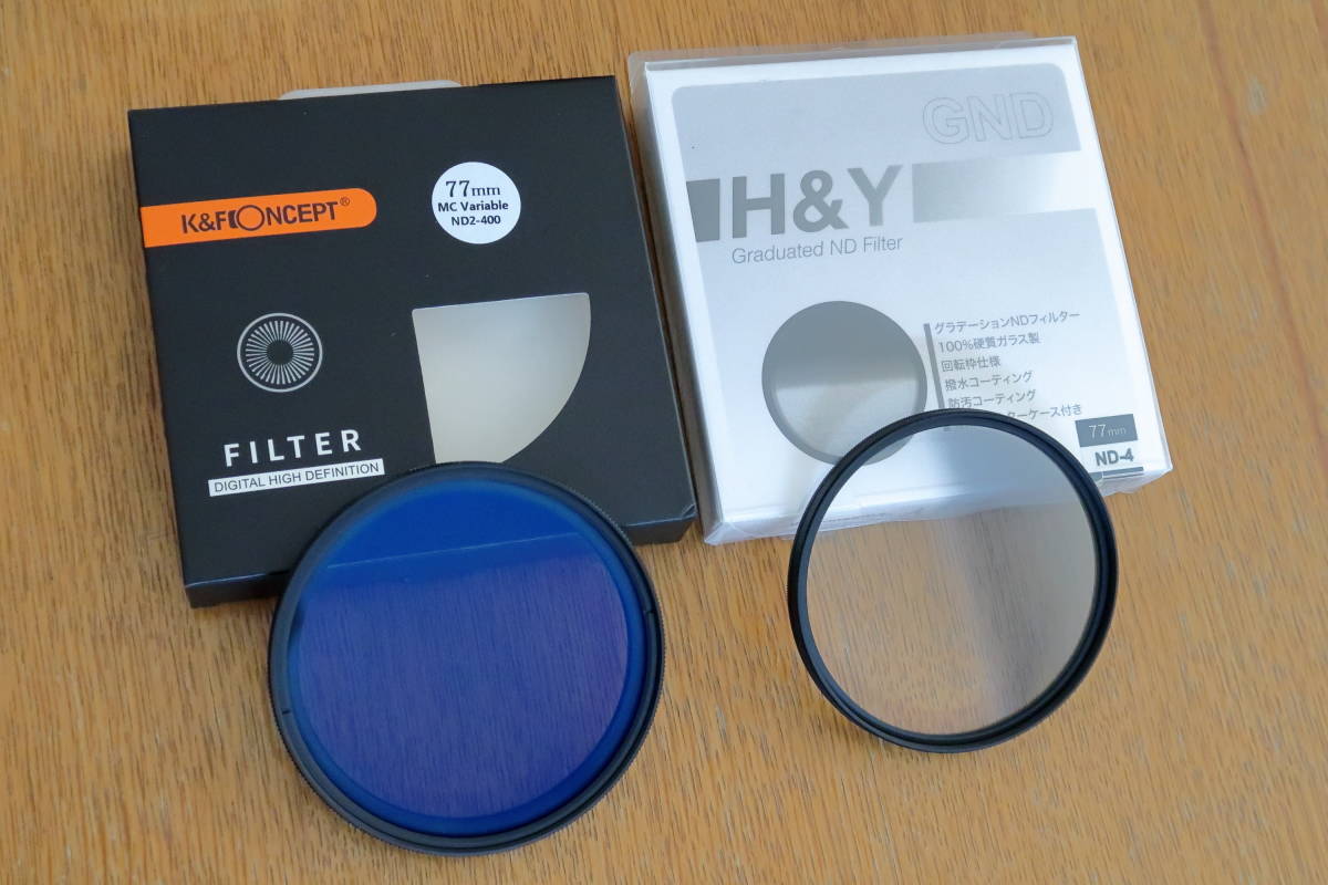■ K&F 可変ND　H&Y ハーフ減光ND　77mmフィルターセット　数回使用 ■