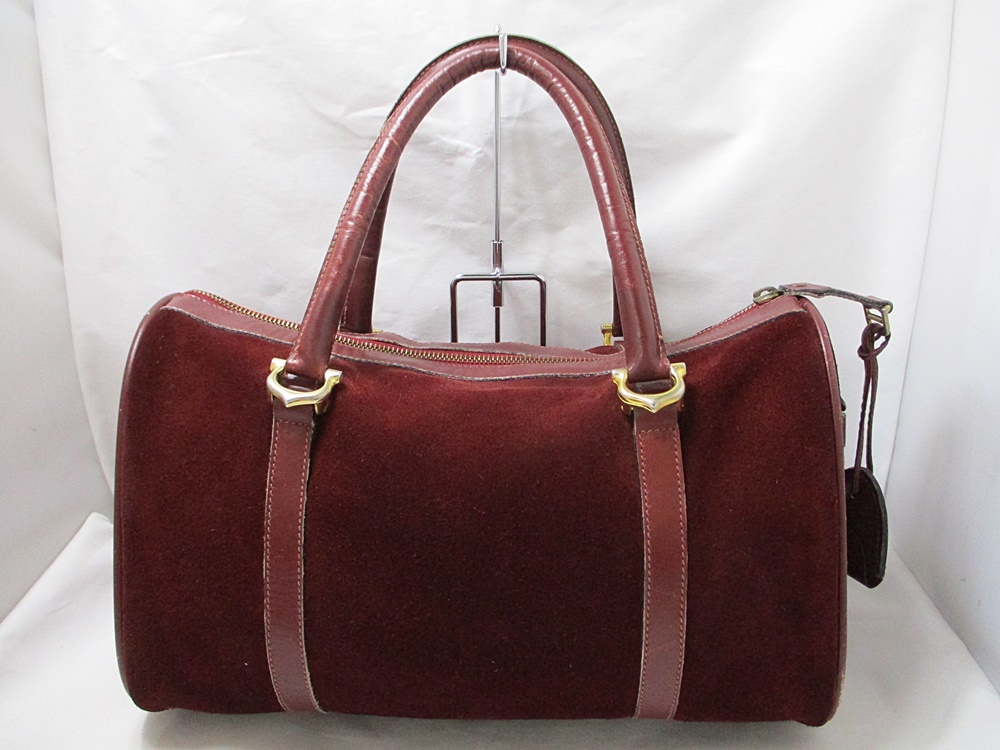 21-3647【中古・難アリ品】Cartier カルティエ ミニボストンバッグ 