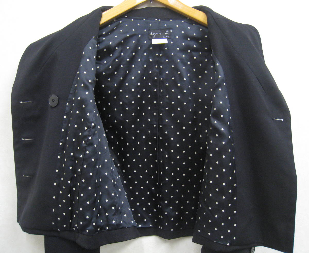 agnes b.◇アニエスベー ショート丈 デザイン テーラードジャケット  
