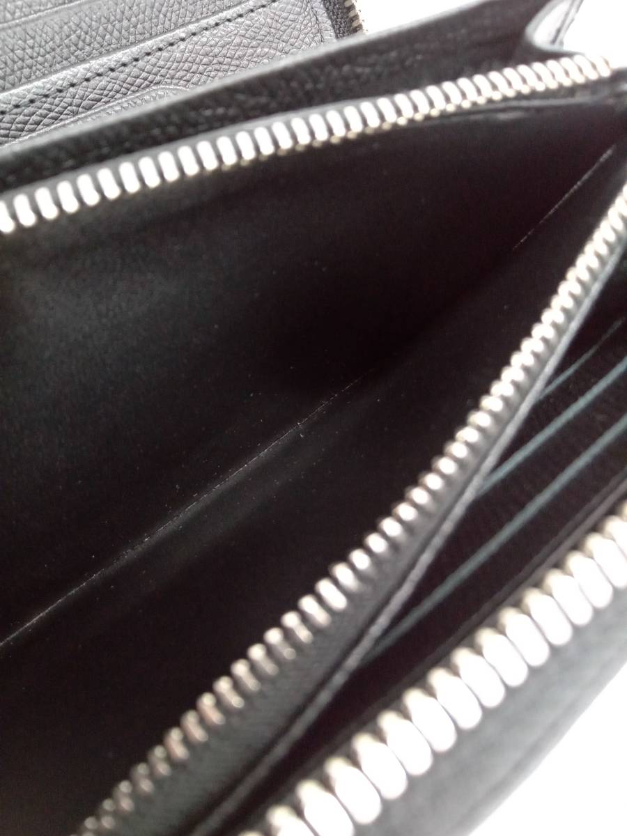 Yohji Yamamoto 二つ折り財布 ラウンドファスナー ブラック Yohji