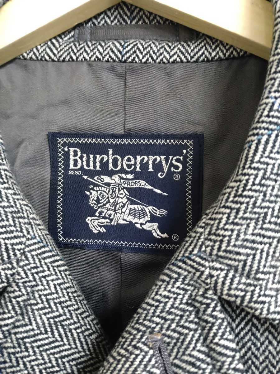 ✨BURBERRYカシミア ヘリンボーン ステンカラーコート ツイードウール✨ ✨BURBERRYカシミア ヘリンボーン ステンカラーコート ツイードウール