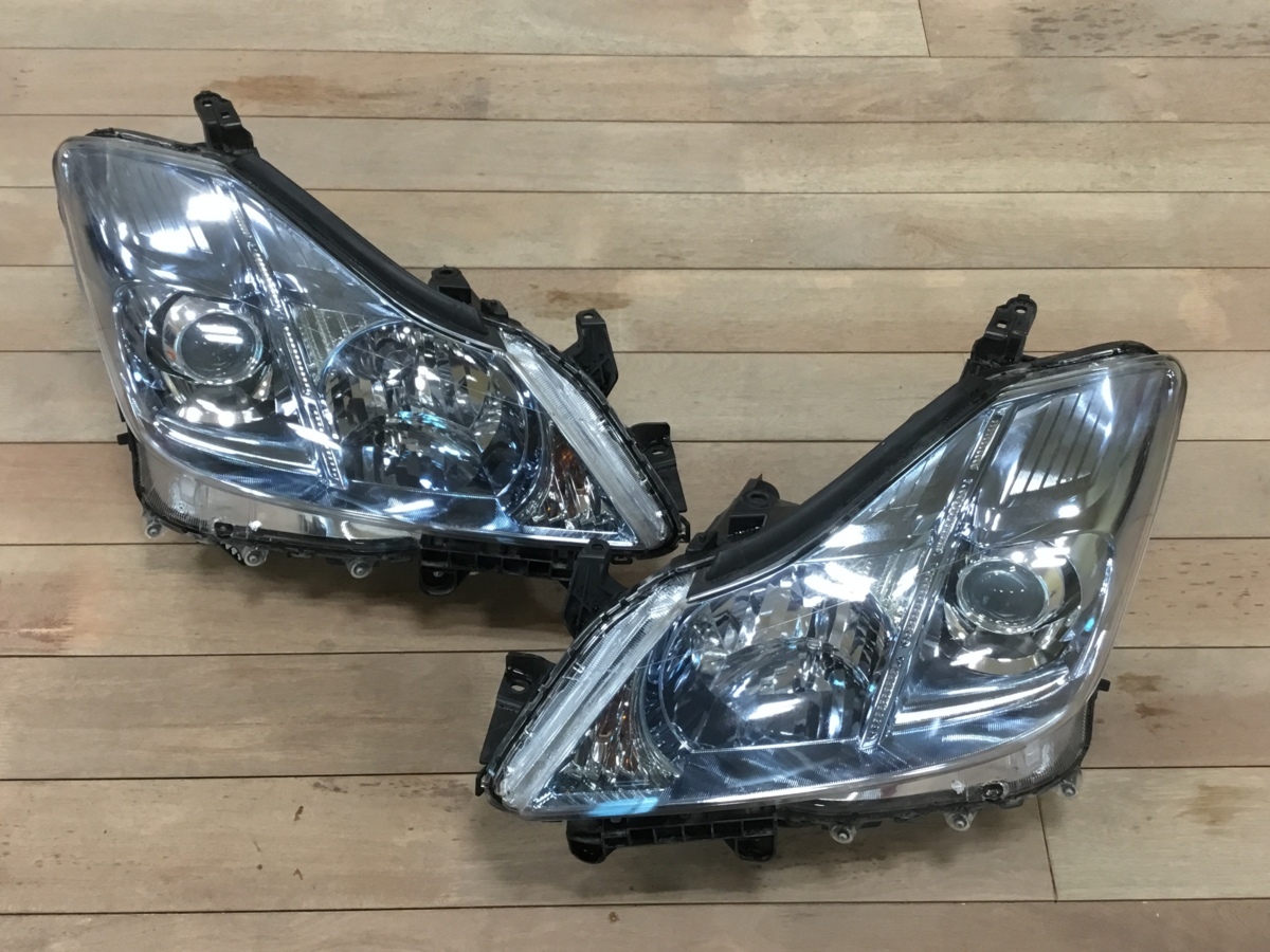 GWS204 クラウン ハイブリッド 純正 HID AFS付 ヘッドライト 左右 