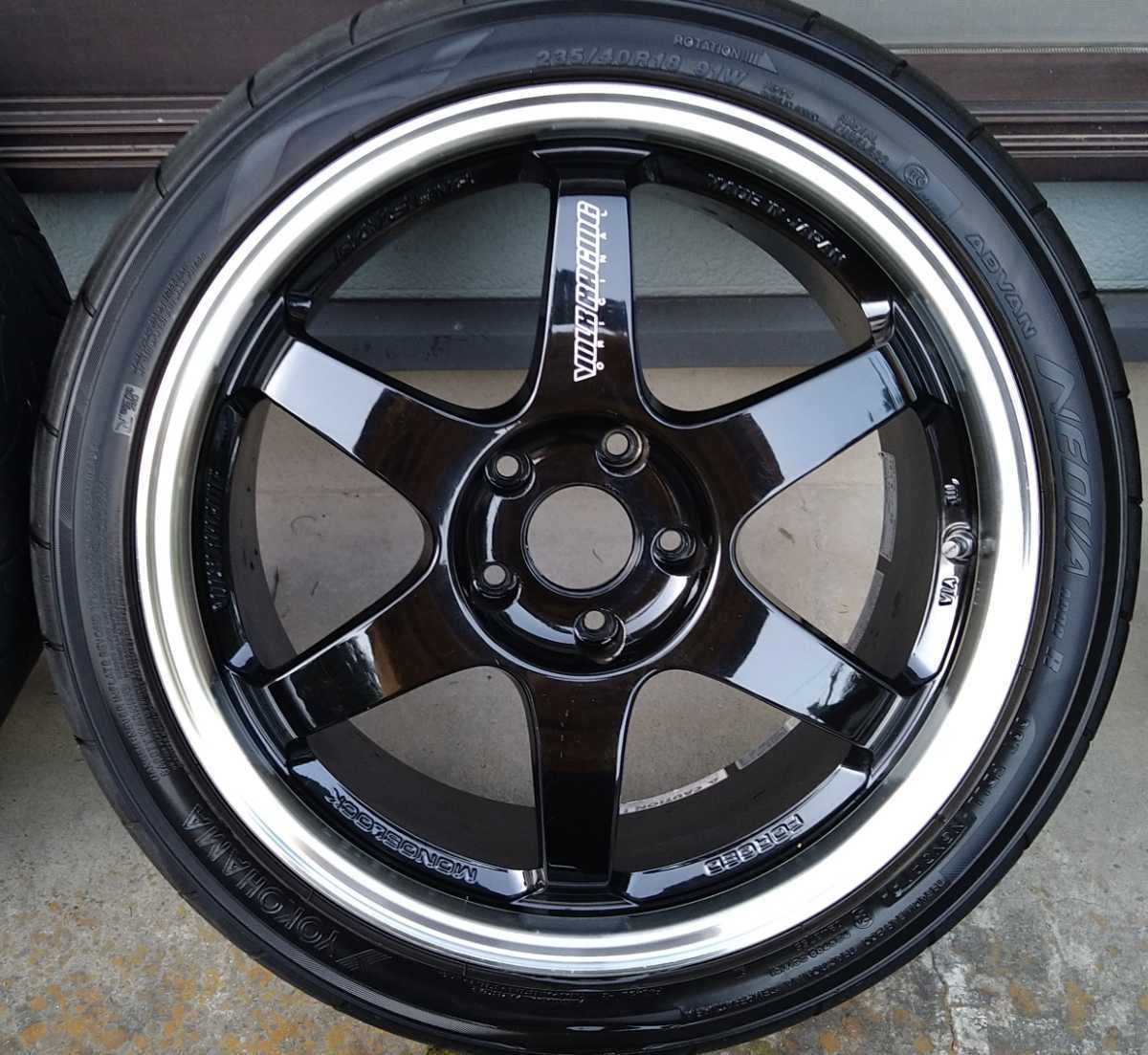 RAYS TE37 TTA 8.5j+38 9.5j+38 ADVAN NEOVA AD08R 235/40R18 265 