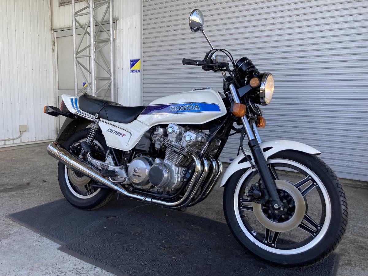 CB750F RC04 白青18209 1982年式 程度良好!エンジン始動確認済!吹け