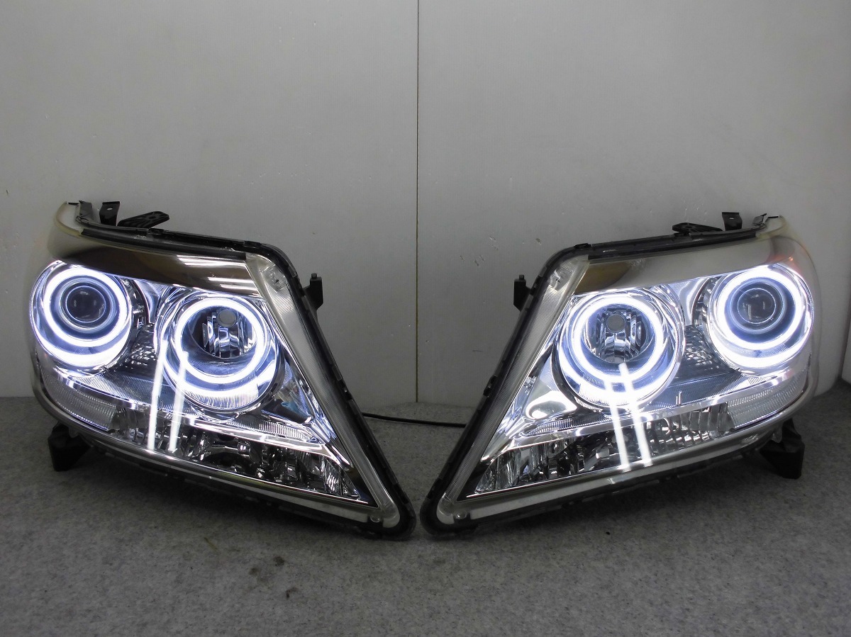  エリシオンプレステージ前期 最強４連ＣＯＢ ＬＥＤイカリング ウインカークリア加工 ヘッドライト T6524(ヘッドライト)｜売買されたオークション情報、yahooの商品情報をアーカイブ公開 - ホンダ用