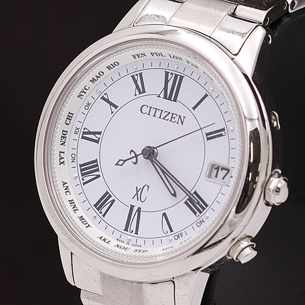 1円 稼働 正規良品 シチズン 電波ソーラー クロスシー H149 T デイト チタン ラウンド 白文字盤 メンズ腕時計 A クロスシー 売買されたオークション情報 Yahooの商品情報をアーカイブ公開 オークファン Aucfan Com