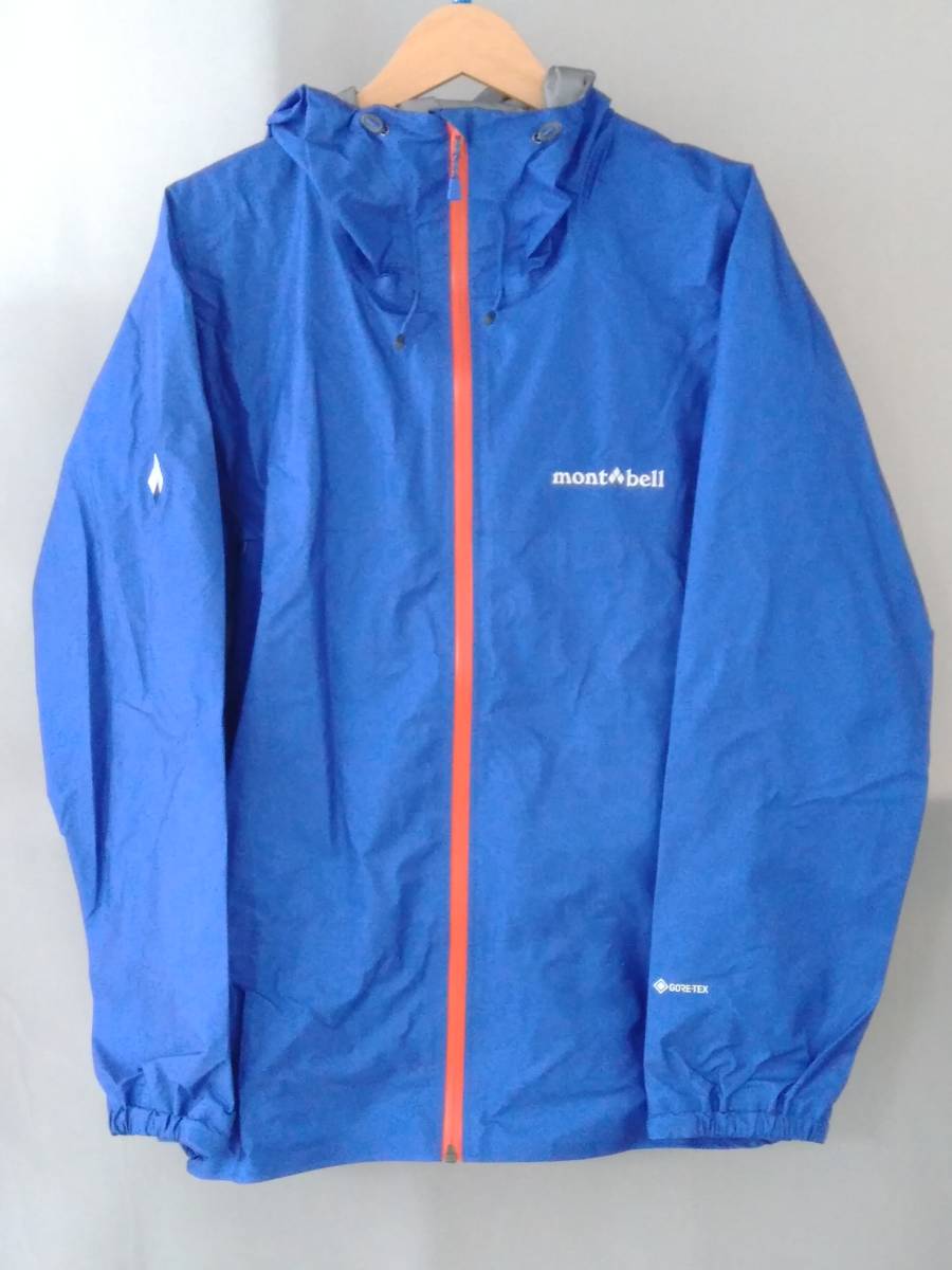 ★ mont-bell モンベル ストームクルーザー ジャケット マウンテンパーカ アウトドア 1128615 Lサイズ ブルー 通年