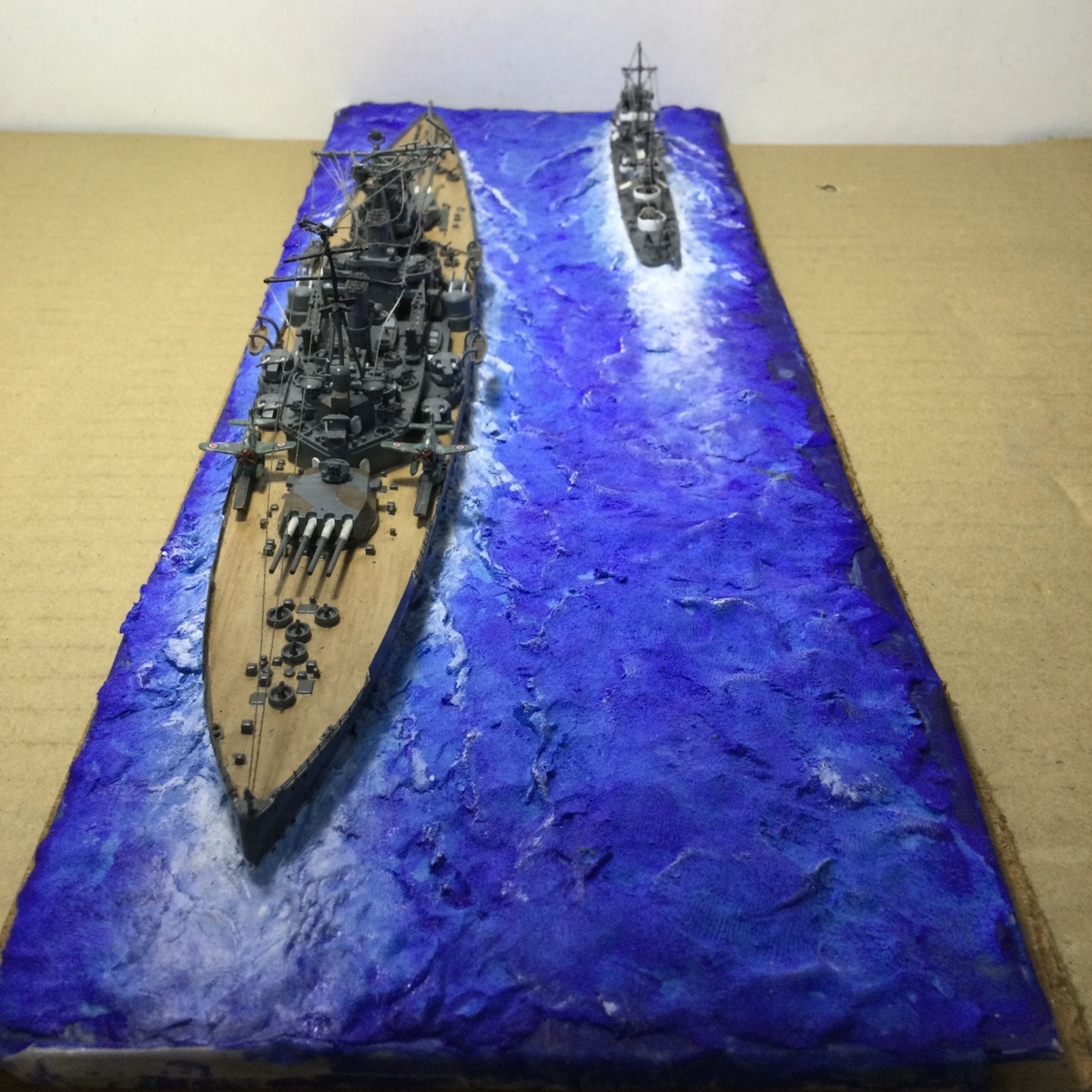英国戦艦 キングジョージ五世 ジオラマ プラモデル 模型 完成品 タミヤ