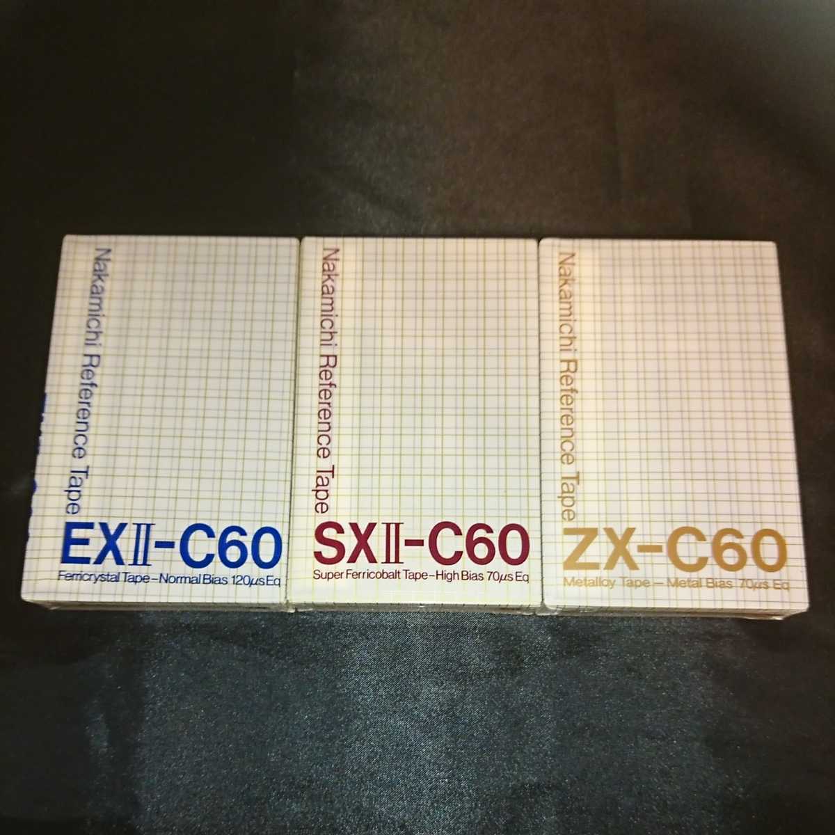 Nakamichi Reference Tape Type ⅠⅡⅣ Normal High Metal (EXⅡ-C60