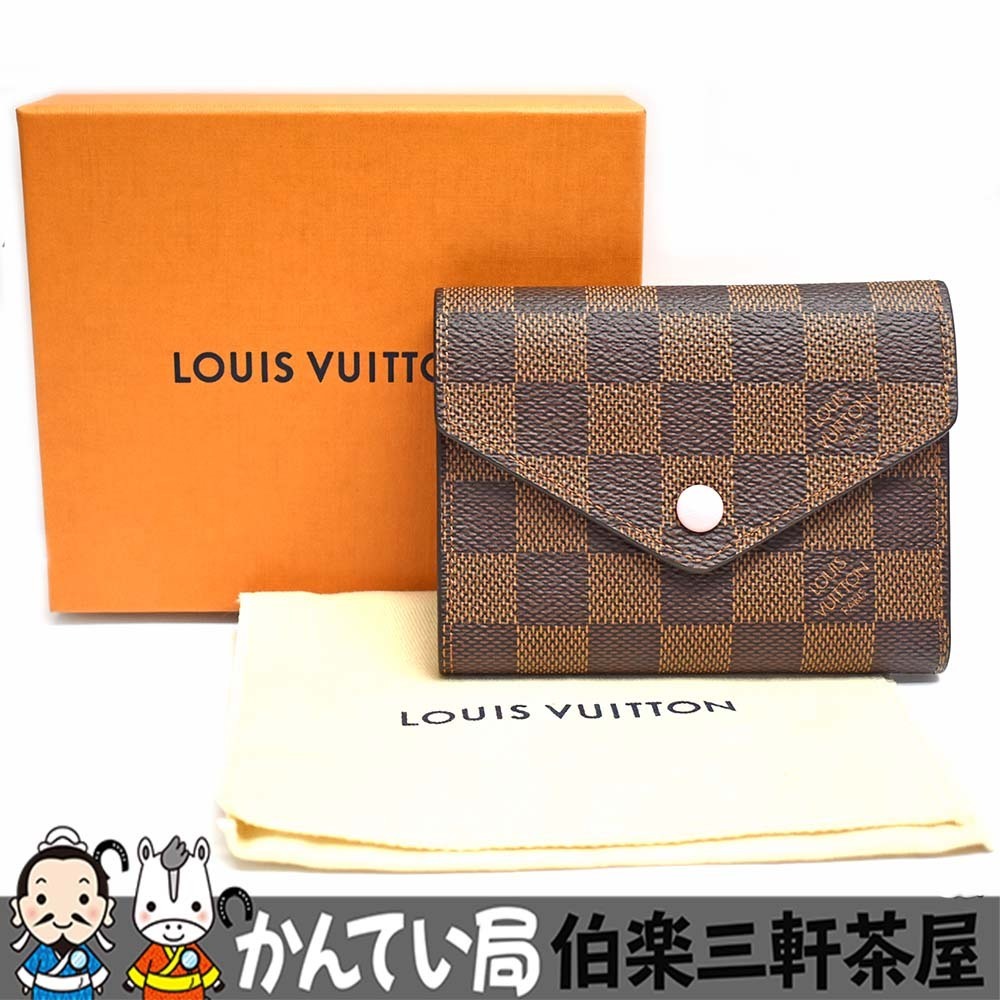 【高品質，限定SALE】 LOUIS VUITTON ルイヴィトン N61700 ポルトフォイユ ヴィクトリーヌ コンパクト財布 レディース(ダミエライン)｜売買されたオークション情報、yahooの商品情報をアーカイブ公開 - オークファン 服飾小物