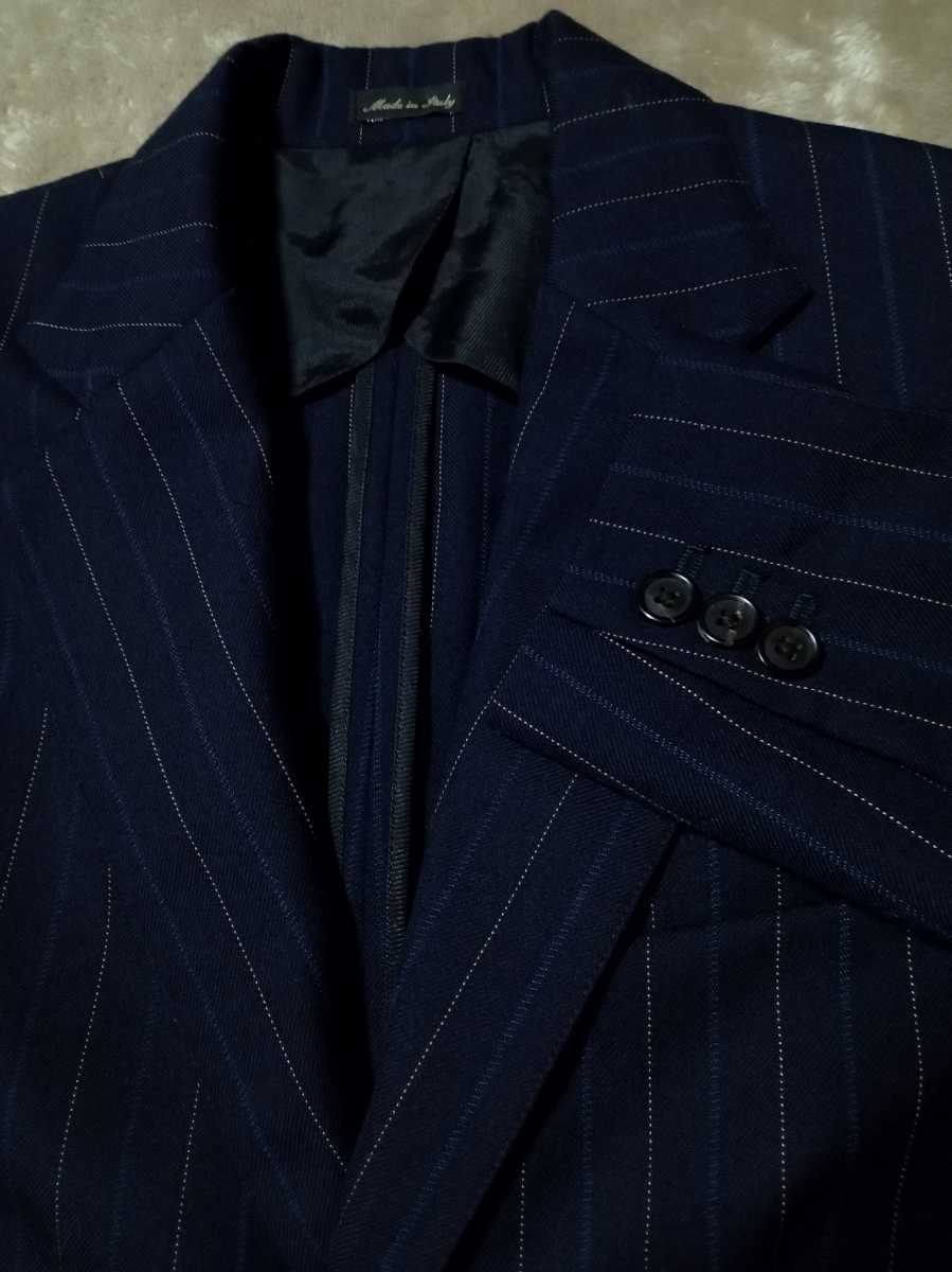 RRL イタリー製ウールストライプ2Pスーツ 売り切り RRL イタリア製 ウール ストライプ スーツジャケット ダブル