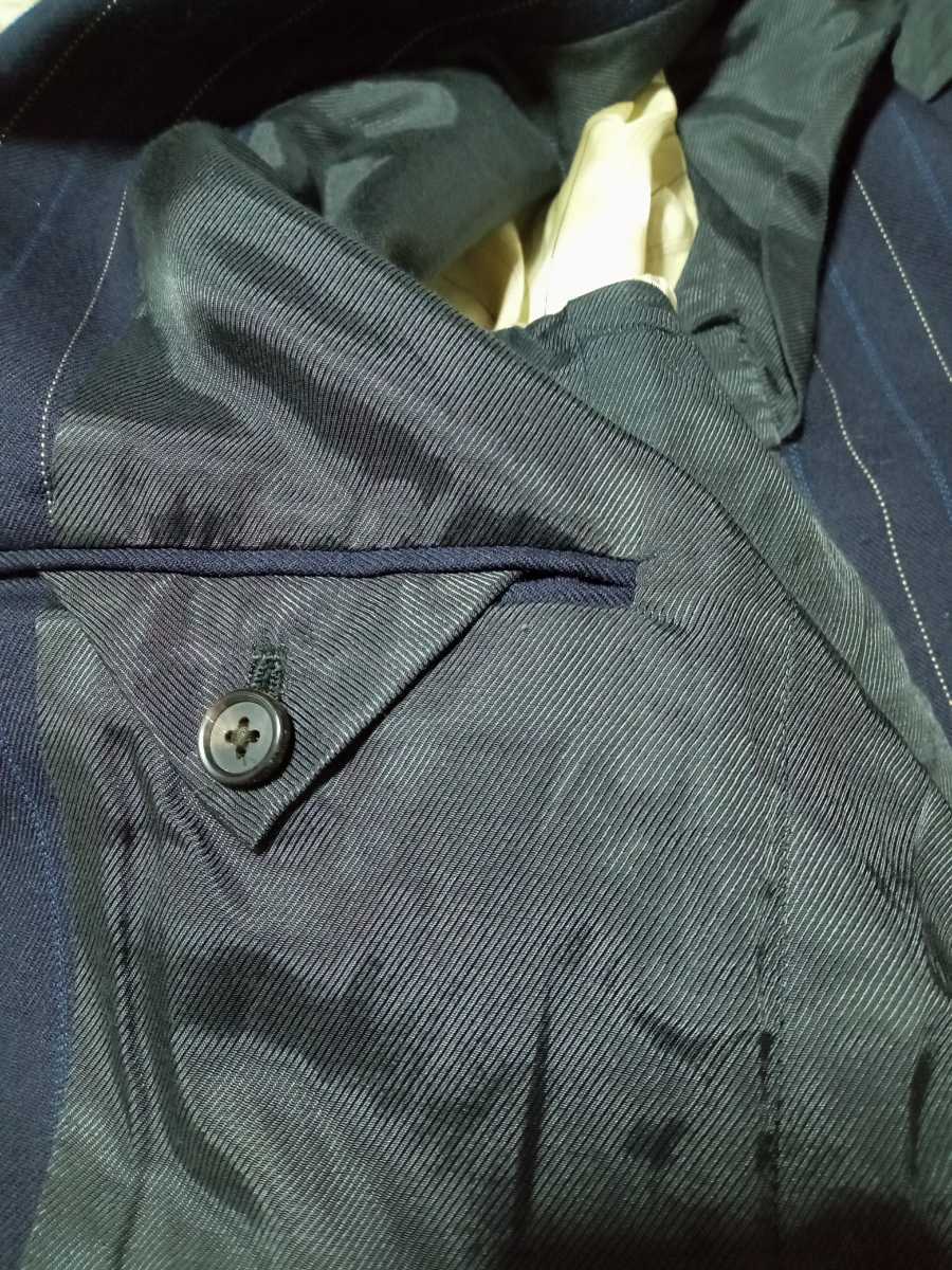 売り切り RRL イタリア製 ウール ストライプ スーツジャケット ダブル