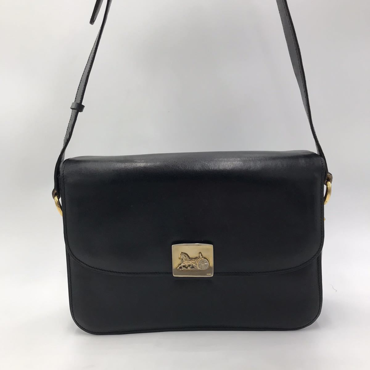 セリーヌ 馬車金具 CELINE シャイニングクロコダイル 最高級□CELINE 