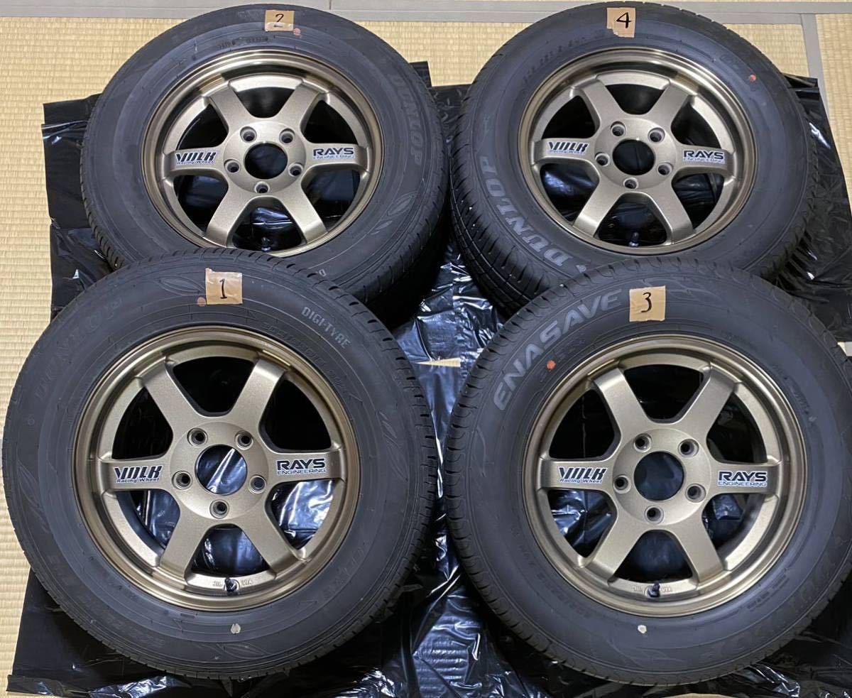 極美品超希少 RAYS レイズ TE37 15インチ 6J +45 5穴 PCD114.3  