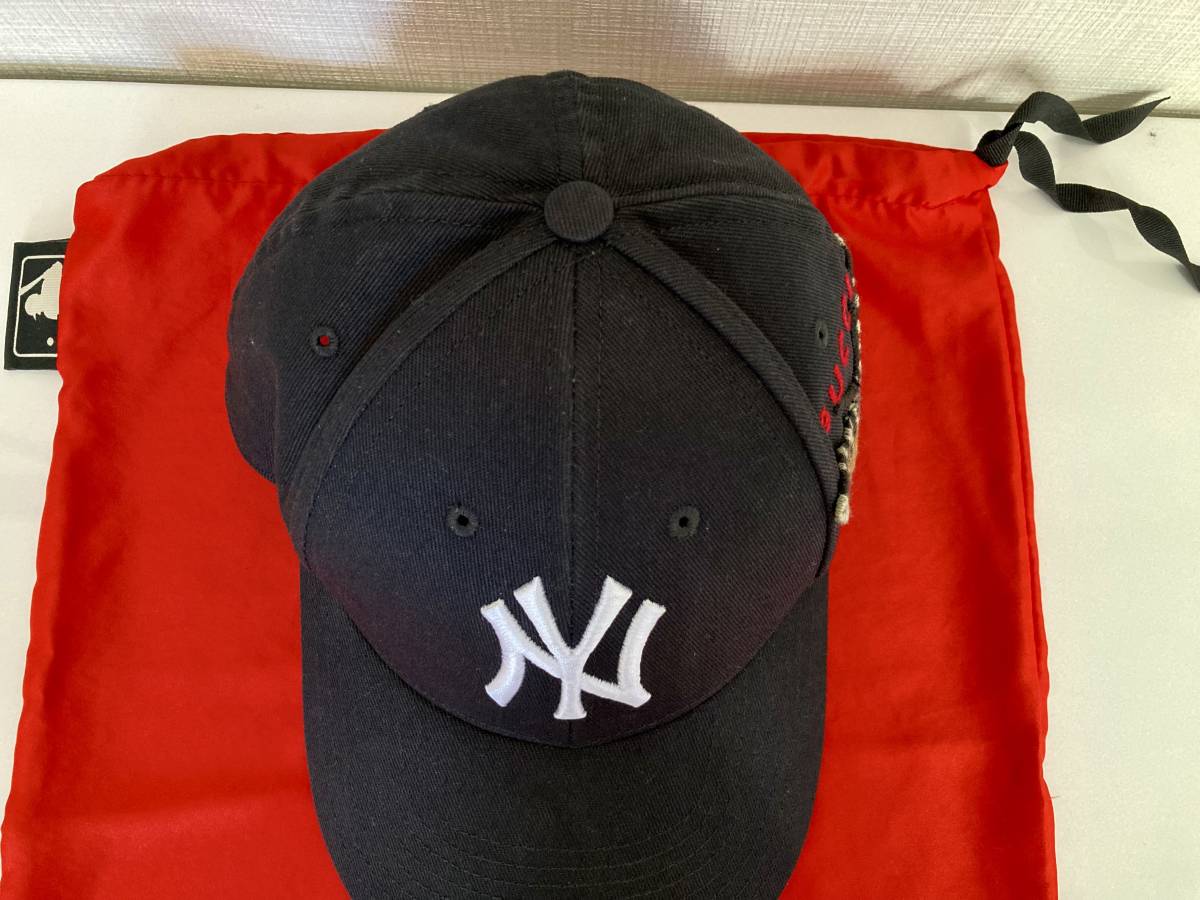 GUCCI × New York Yankees Baseball Cap 538565 4HE20 中古 グッチ 
