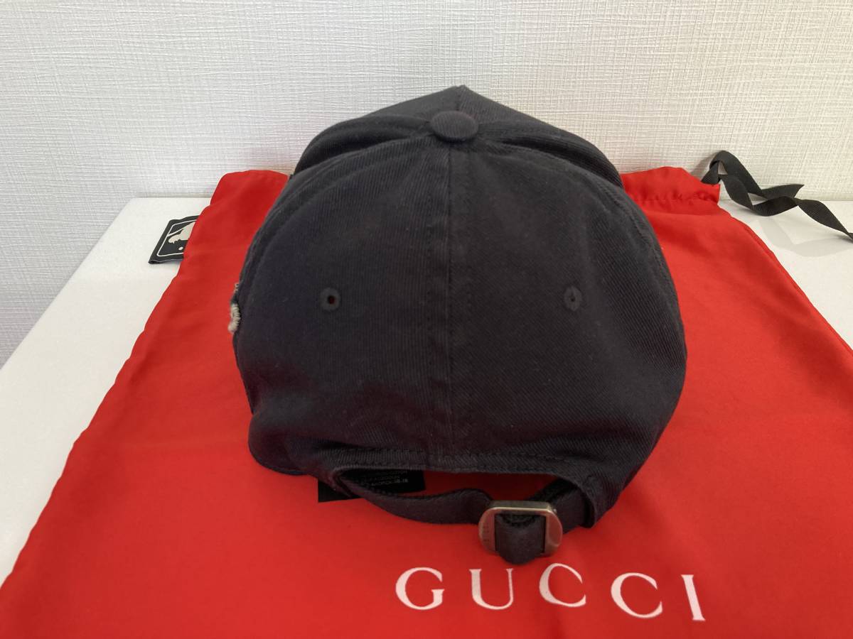 GUCCI × New York Yankees Baseball Cap 538565 4HE20 中古 グッチ 