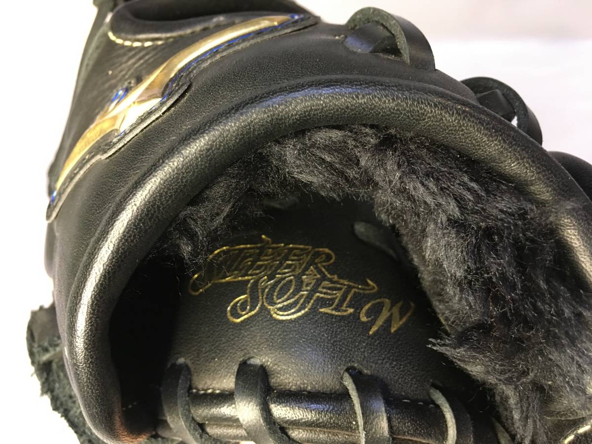 SI□美品 MIZUNO ミズノ グローブ 左投げ用 ブラック SELECT9 STEER