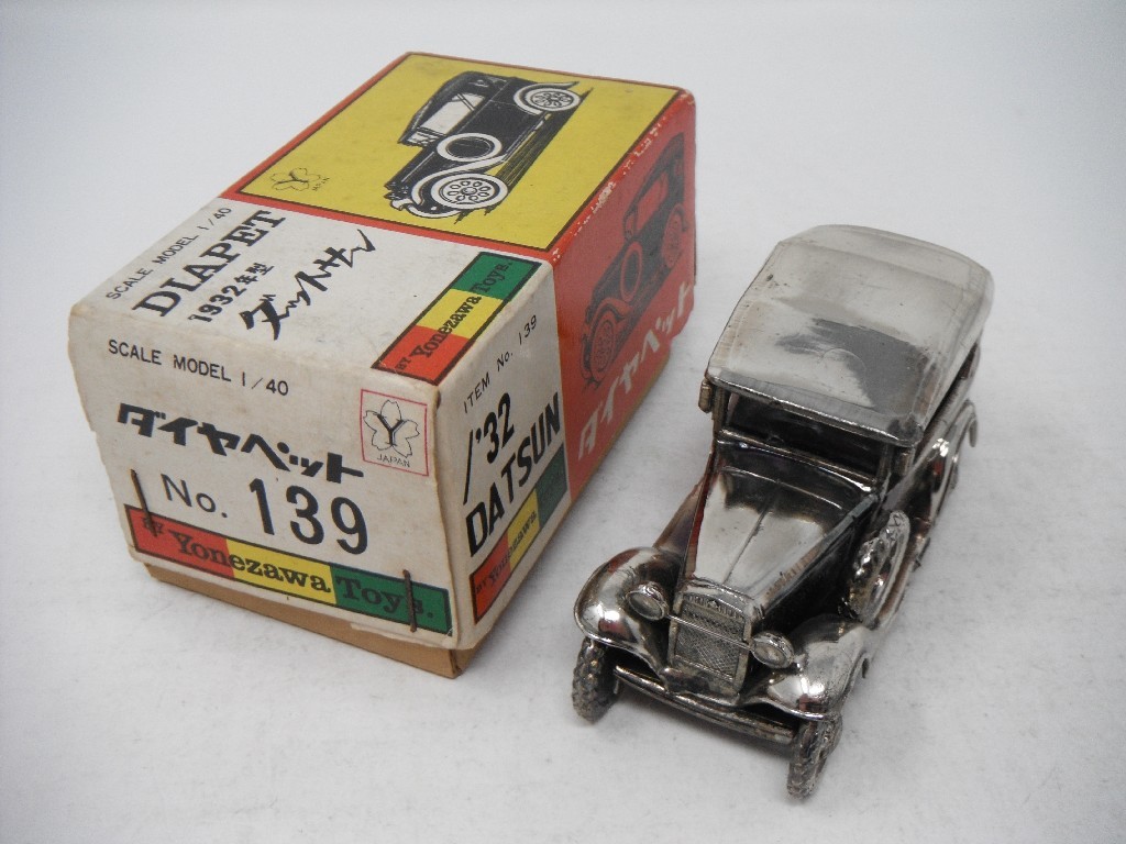新作，HOT ヨネザワ ダイヤペット 1/40 1932年型 ダットサン クローム加工 ダイキャストミニカー レア(ダイヤペット)｜売買されたオークション情報、yahooの商品情報をアーカイブ公開 - オークファン ダイヤペット