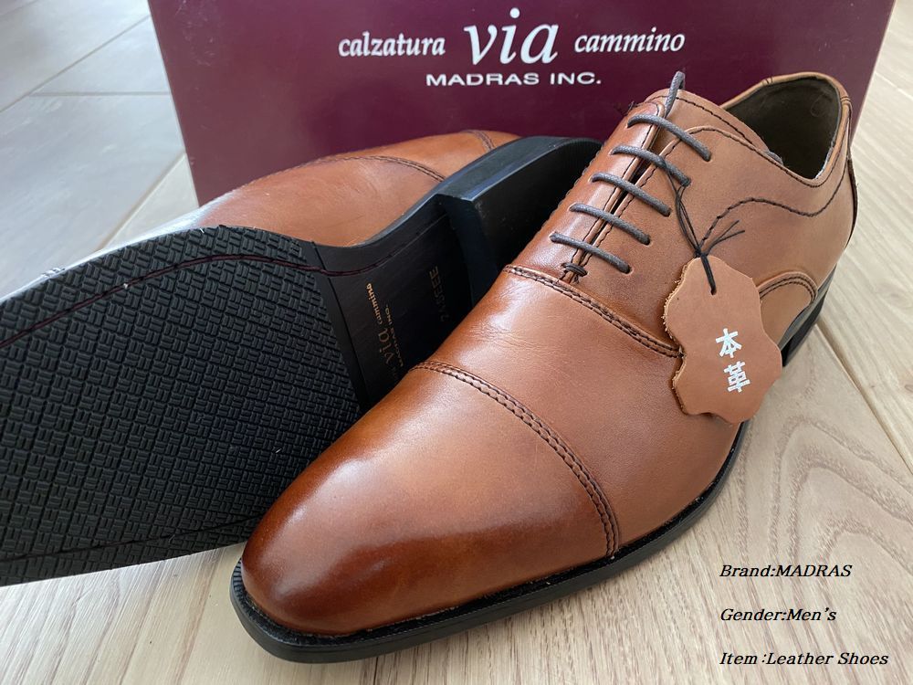 特価 販売 新品箱付き マドラス社 via cammino ヴィアカミーノ 本革