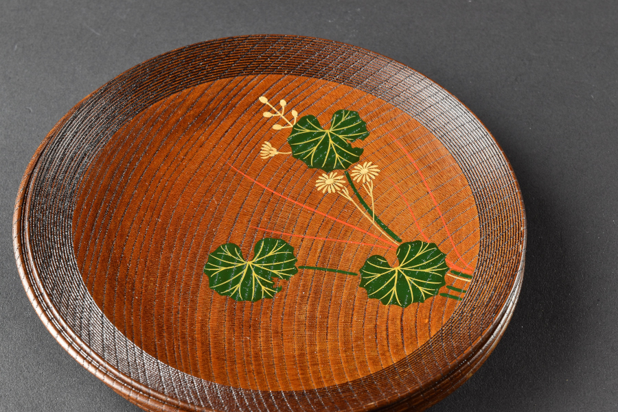 銘々皿 幸楽窯 京塗 プレート 木製 伝統工芸品 角上銘々皿