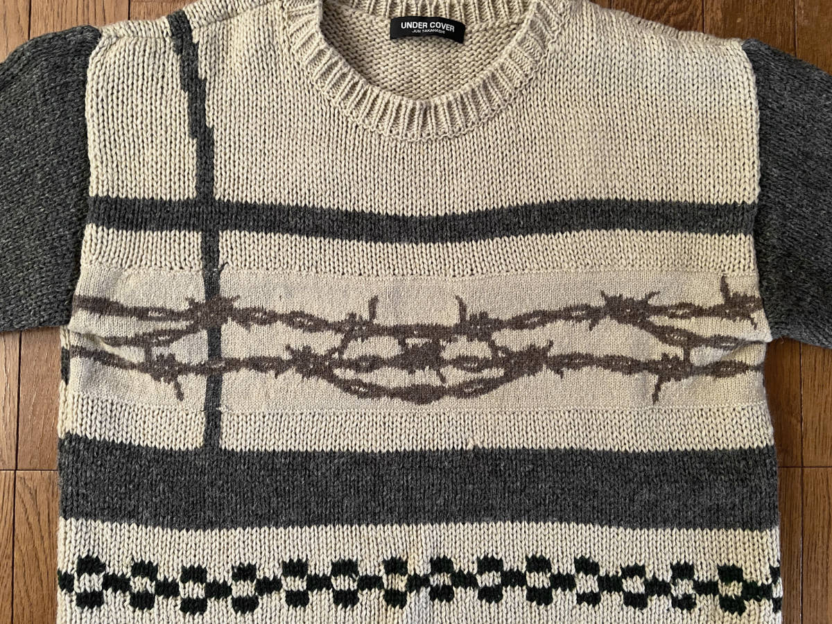 初期 アンダーカバー ワイヤー柄ニット undercover jonio 藤井フミヤ 