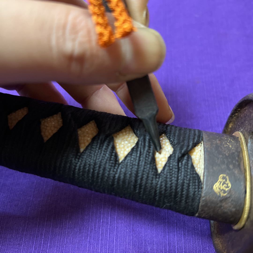 時代物 真剣槍ナカゴ加工品 古鉄目釘抜き(日本刀拵笄小柄袋小刀 時代物 真剣槍ナカゴ加工品 古鉄目釘抜き(日本刀拵笄小柄袋小刀