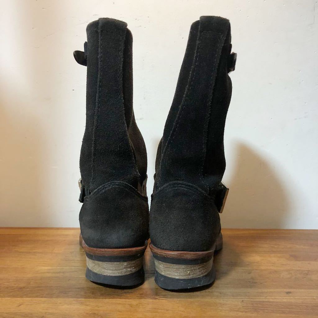 美品！箱付！beams別注 レッドウイング 8274 ブラック 9D(27.0 9D 良品 BEAMS別注 07年】レッドウィング 8274 黒スエード エンジニア