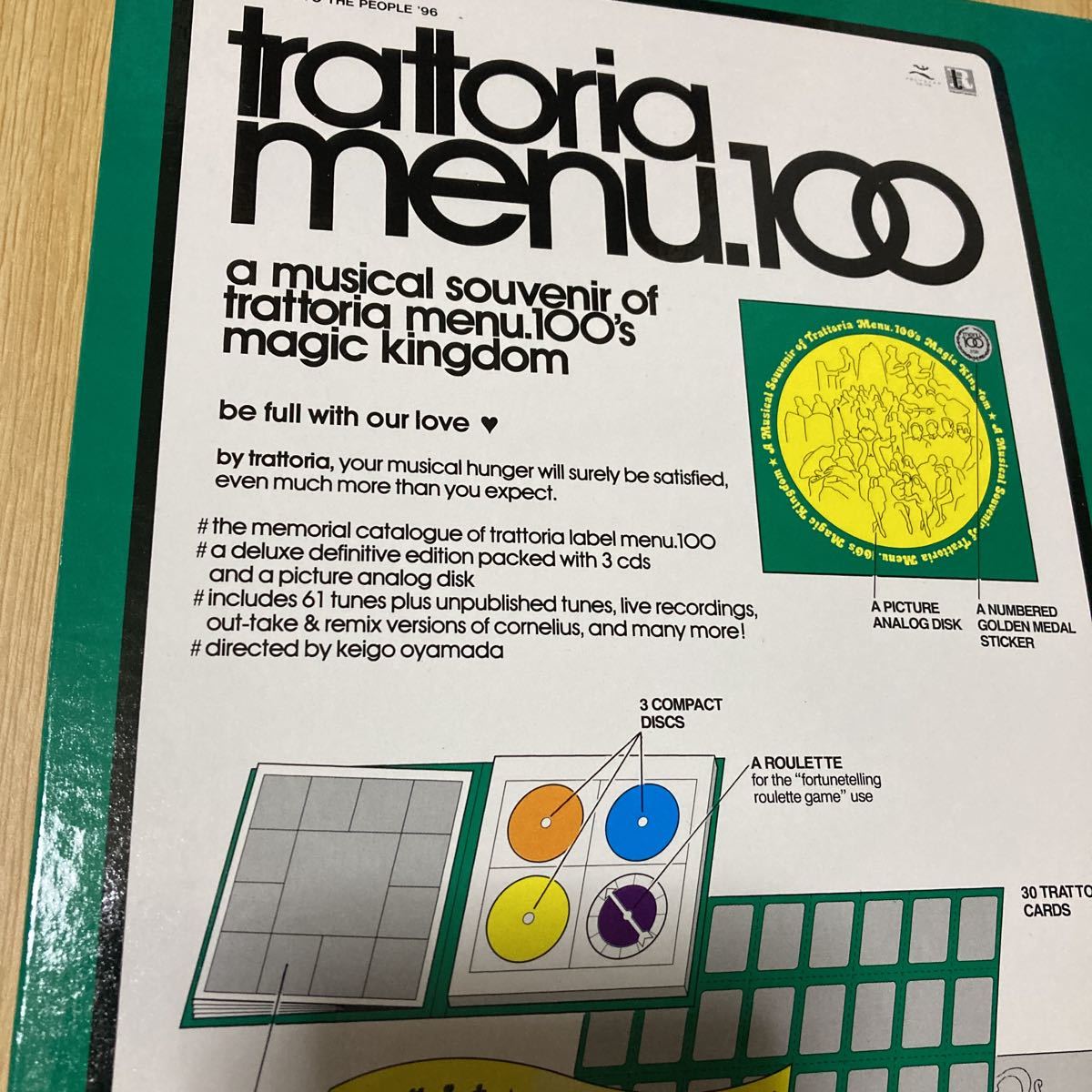 trattoria menu.100 トラットリア メニュー(コーネリアス)｜売買された 