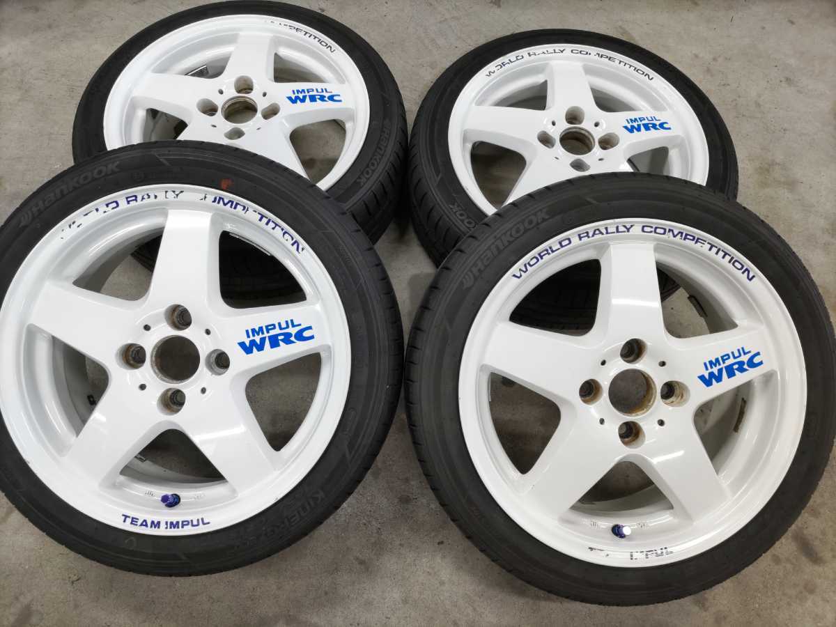 美品 IMPUL インパル WRC 15インチ 6J +50 4穴 PCD 100 ハンコック 