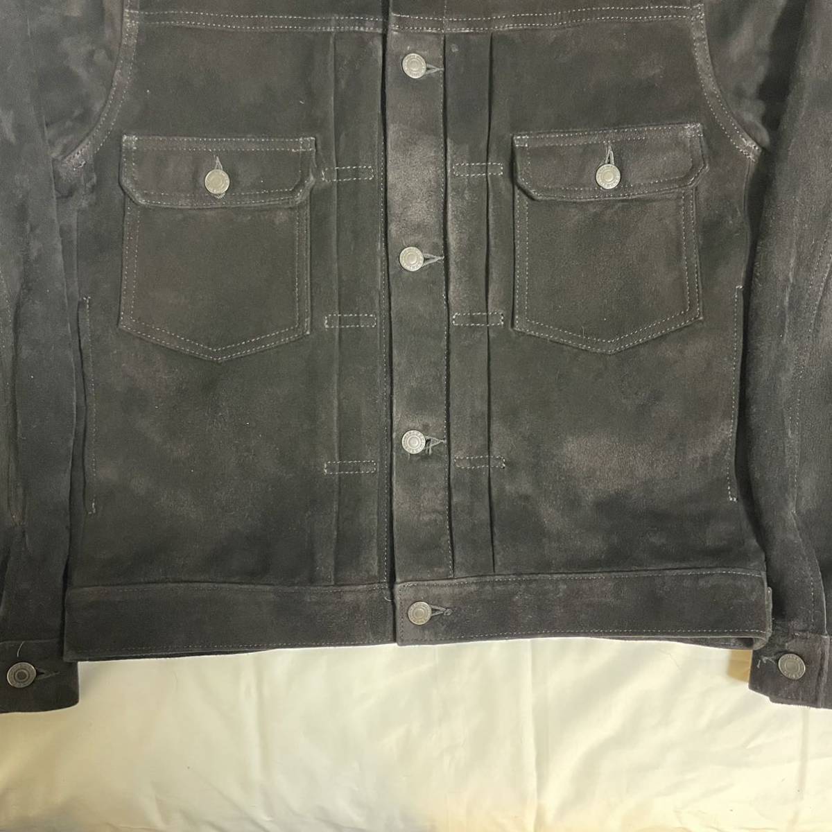 MINEDENIM 「Deer Suede Trucker JKT」 スウェードトラッカー 