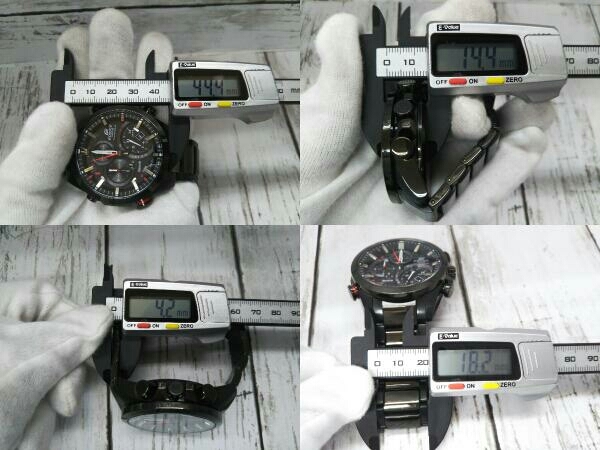 ジャンク 【CASIO】EDIFICE EQB-501 腕時計 電波ソーラー 不動 箱、取説、余り駒付 中古 CASIO EDIFICE EQB-501 腕時計公式オンライン ヘッドのみ電池交換必須ジャンク扱 EQB-501DB-2AJF