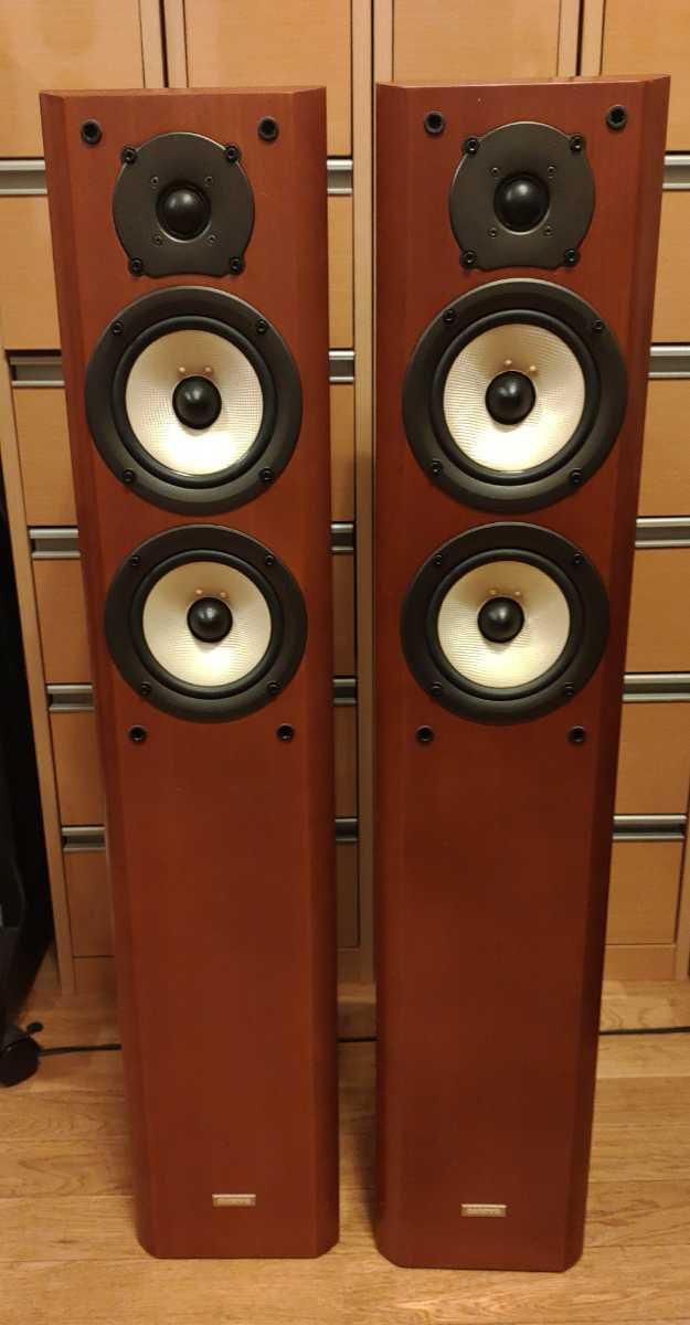 Onkyo D-407F ONKYO D-407Fスピーカー オンキヨー、突き板仕上げの
