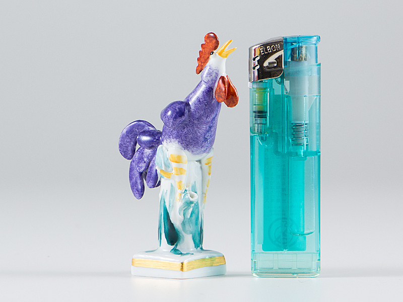 五】Meissen マイセン 干支 酉 鶏 フィギュリン 共箱 ／ 本品の終了時間は