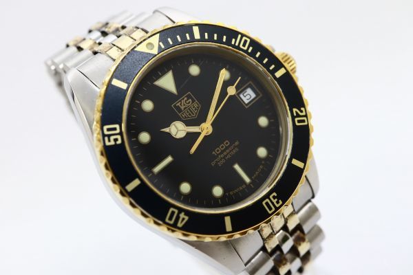 1円 TAG HEUER タグホイヤー 1000プロフェッショナル 980.020N QZ 動作 