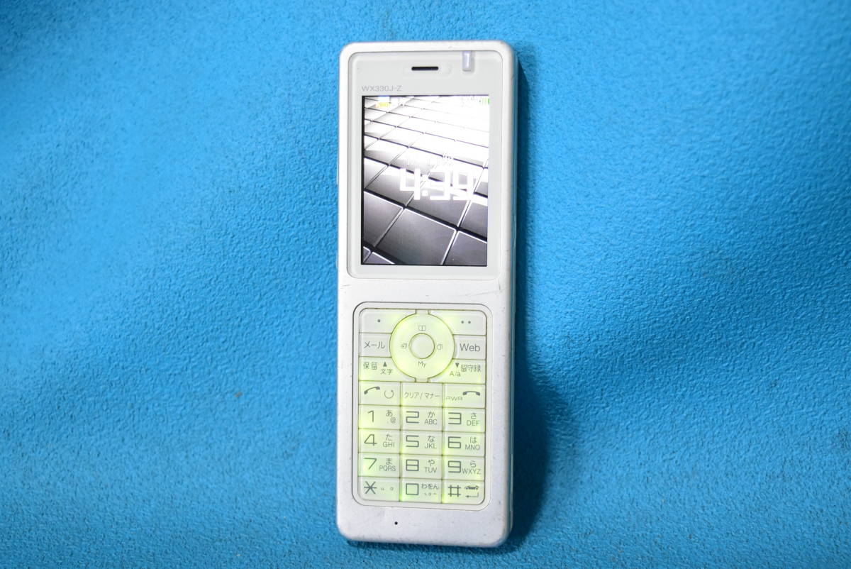ウィルコム PHS WX330J 防水仕様 携帯電話本体