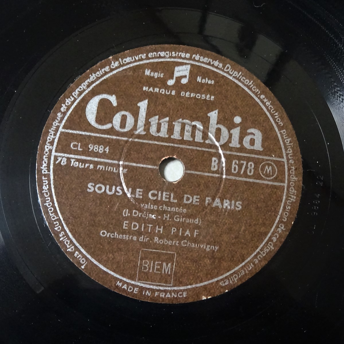  仏Columbia BF678 パリの空の下 ピアノの男 エディト ピアフ(SP盤)｜売買されたオークション情報、yahooの商品情報をアーカイブ公開 - オークファン その他