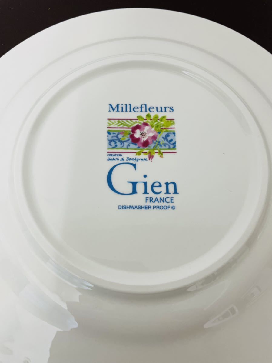 GIEN フランス ジアン ミルフルール 大皿 プレート 花柄 MIllefleurs