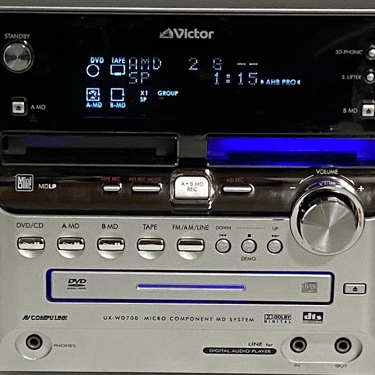 稀少機☆極上美品】JVC Victor ビクター UX-WD700 S シルバー DVD CD