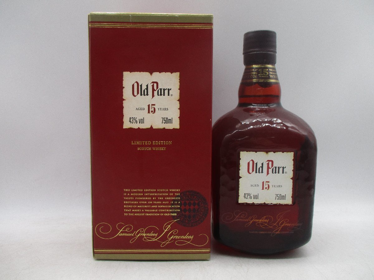 同梱OK商品】Old Parr オールドパー 15年 スコッチ ウイスキー 箱入 未