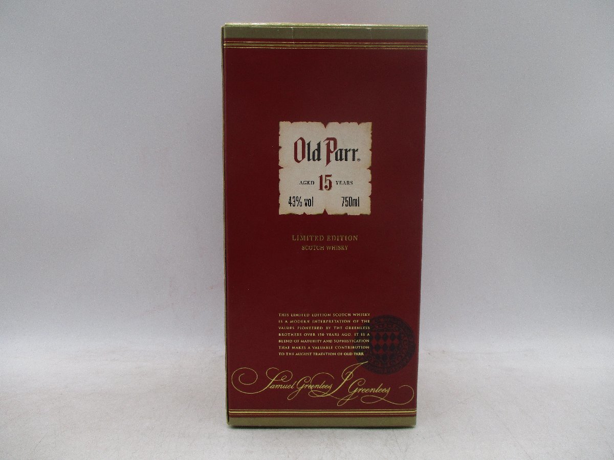 同梱OK商品】Old Parr オールドパー 15年 スコッチ ウイスキー 箱入 未