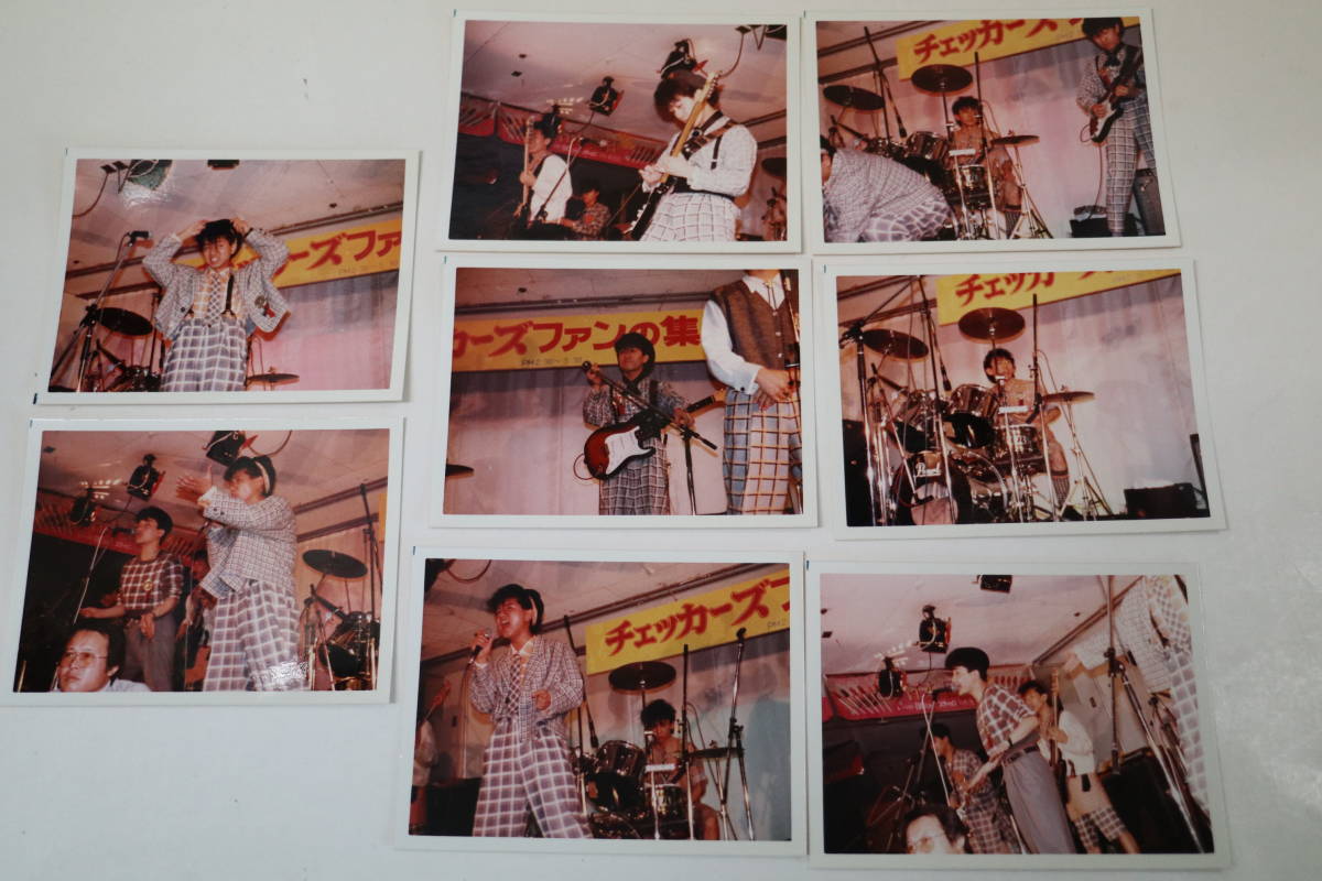 お宝 レア!?☆チェッカーズ 当時物 生写真 8枚☆THE CHECKERS