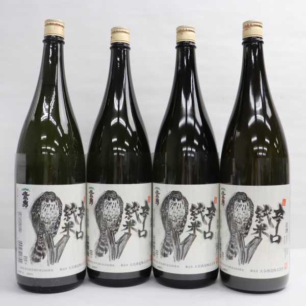 【4本セット】鷹勇 超辛口純米 15度以上16度未満 1800ml 製造21.12 G21L260042
