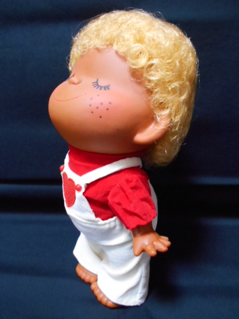 水森亜土 少なけれ ヴィンテージ 人形(ソフビ)デニム 