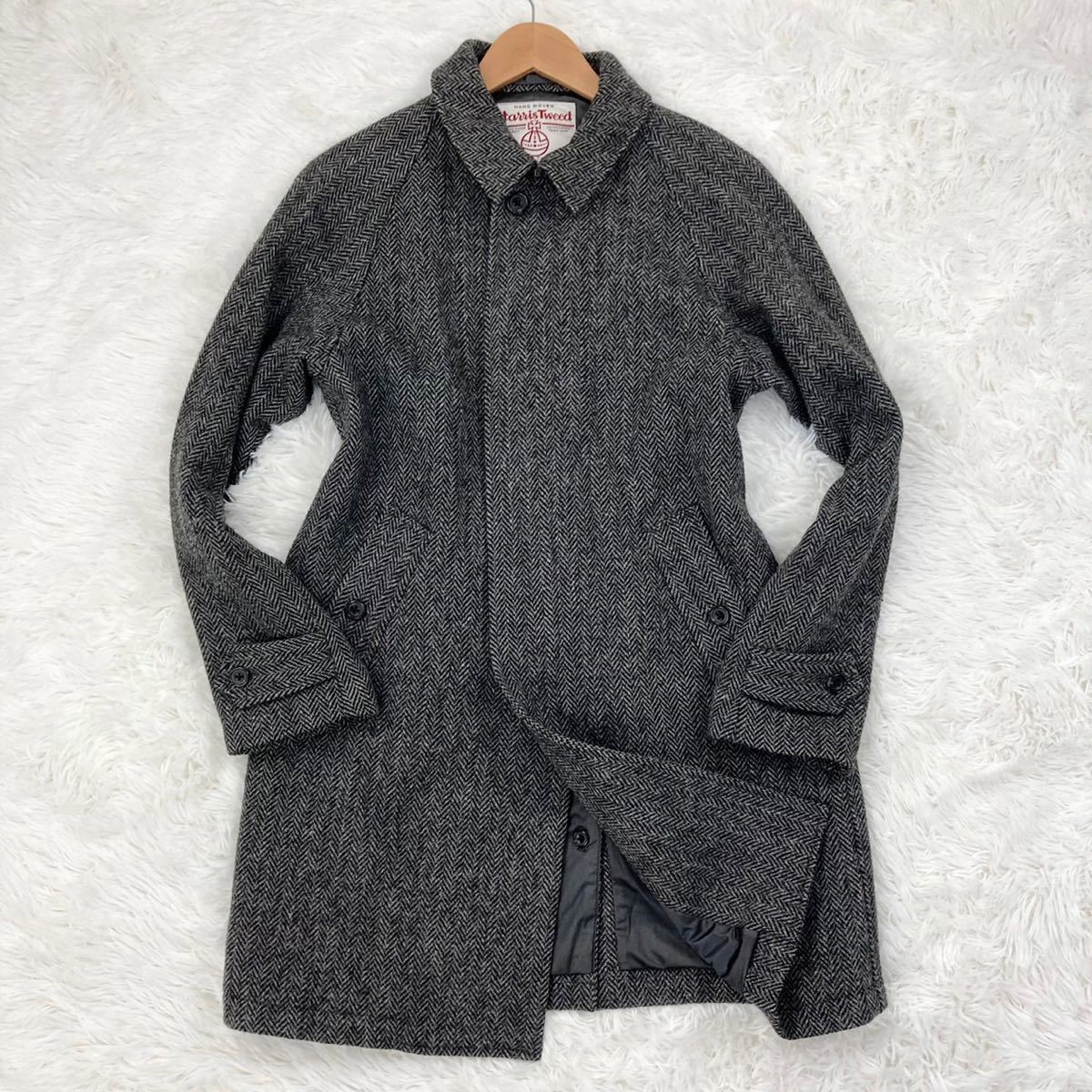B4 BEAMS +ハリスツイード WIND STOPPER ヘリンボーン ステンカラー 