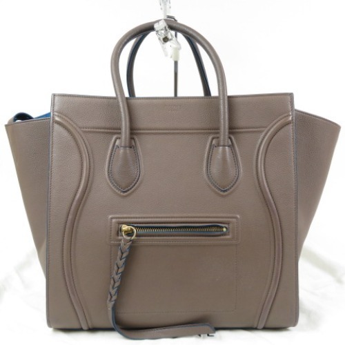 53165★1円スタート★CELINE セリーヌ 外極美品 ラゲージファントム トートバッグ ハンドバッグ レザー レディース
